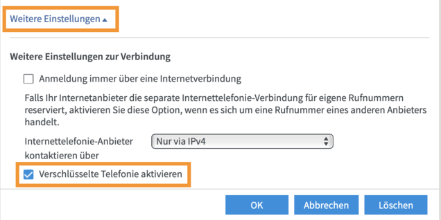 Screenshot Verschlüsselung aktivieren