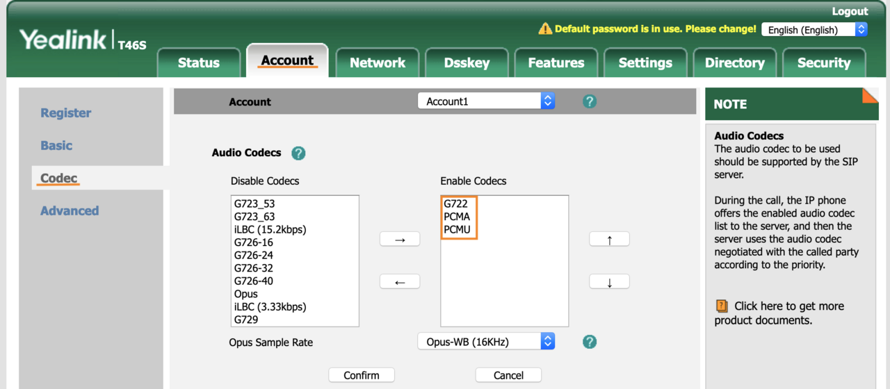 03 Yealink Codecs