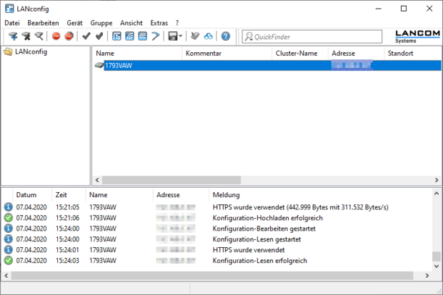 Schritt 31 im Lancom Setup Assistent