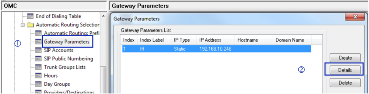 A L E O X O Connect 20 Gateway Parameters