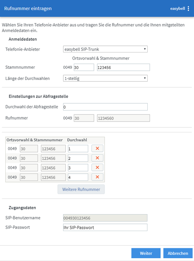 F R I T Z O S71 Trunk Einrichten